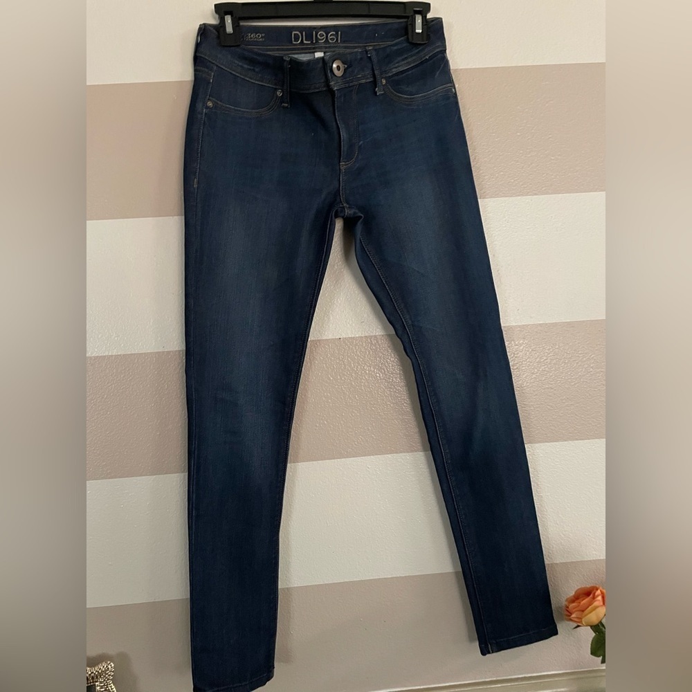 DL1961 Blue Skinny Jeans with Classic Indigo Finish